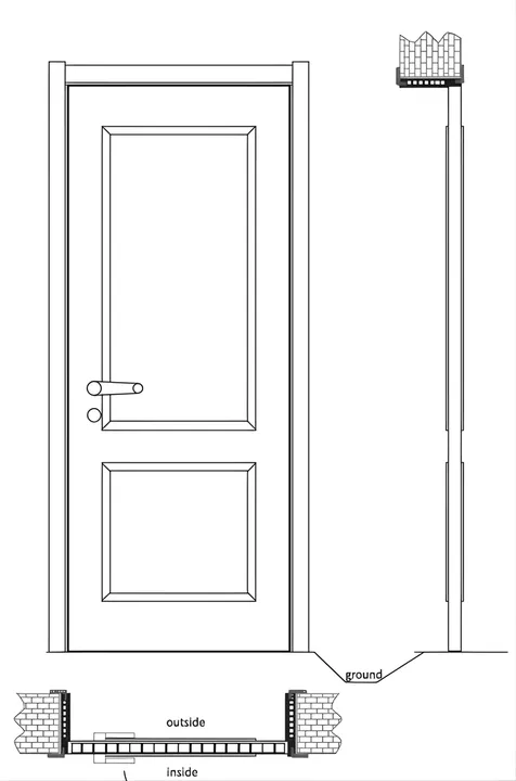 Technical drawing: Narrow decorative lines